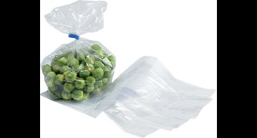 Zak - Zijvouwzak - LDPE - 15/ 4 -5x35cm - 46my - transparant - 500 stuks