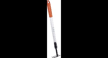 BLACK+DECKER Tuinhark 5-Tands - Verstelbaar 66 tot 100 CM - Koolstofstaal, Glasvezel en PVC - Oranje/Zwart