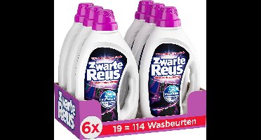 Zwarte Reus Gel - Vloeibaar Wasmiddel - Voordeelverpakking - 6 x 19 Wasbeurten
