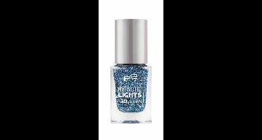 P2 Cosmetics EU Hypnotic Lights 3D Top Coat Nagellak 080 Pool Glow 10ml Sky blue Glitters