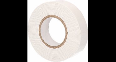 Kinzo Dubbelzijdig tape - wit - set met 3x rollen - Knutsel & hobby materiaal - plakband