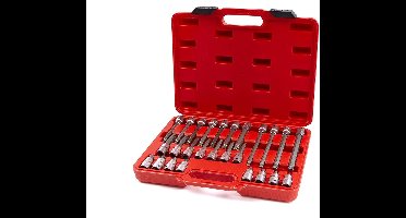 HBM Profi 26-Delige 1/2 Spline - Veeltand Doppenset