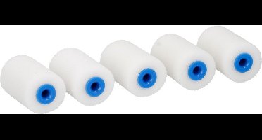 5x Schuim verfrollers 5 cm - Verfbenodigdheden - Schilderbenodigdheden - Huis schilderen/verven