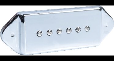 Roswell Pickups P90D-CR-N /P Dog-Ear P-90 Tonabnehmer Neck Chrom Cover - P90 pickup voor gitaren