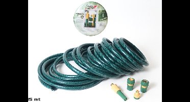 Gerimport Tuinslang - 15 Meter - met Sproeier en Koppelstukken - 5-Delig