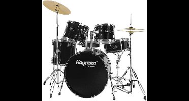 Drumstel Hayman Pro Series HM-400-BK 5-delig Zwart