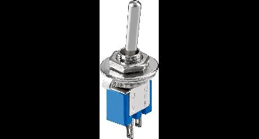 Kleine Tuimelschakelaar - 2-polig - 3A / 125V - 8x5x7mm - Blauw