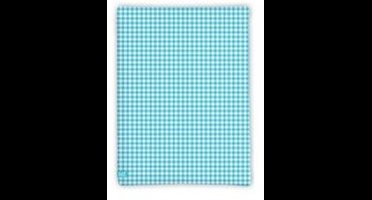 LIEF! Kinderhoeslaken Check - 40x80 cm - Licht blauw