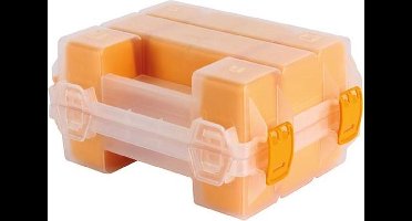 Perel Dubbelzijdige Opbergdoos - Geel - 195 X 145 X 95 Mm