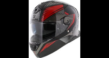 SHARK SKWAL 2.2 HALLDER Motorhelm integraalhelm Zwart Rood Antraciet - Maat XS