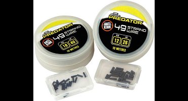 Fox Rage Predator 49 Strand Steel Wire - 26lb - 10m - Incl crimps