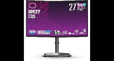 Cooler Master GM27-CQS - WQHD VA Curved 165Hz Gaming Monitor - 27 Inch