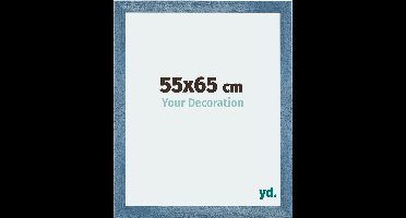 Your Decoration - Fotolijst 55x65 cm - MDF - Helder Blauw Geveegd - Mura