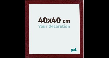 Your Decoration - Fotolijst 40x40 cm - MDF - Wijnrood Geveegd - Mura