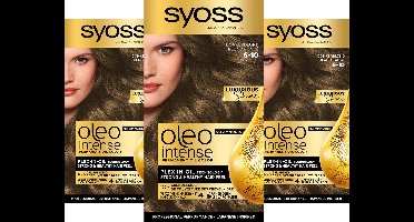 Syoss Oleo Intense - Haarverf - 6-10 - Donkerblond - 115ml x 3