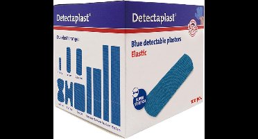 Detectaplast Elastic textielpleister, ft 19 x 72 mm, pak van 100 stuks