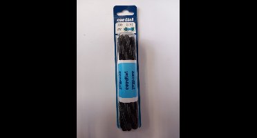 Cordial - Bergschoenveters - grijs/zwart dik fijn geweven - veterlengte 180 8-10 gaatjes