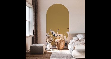 ZELFKLEVENDE BEHANG BOOG STICKER - STORK GOLD