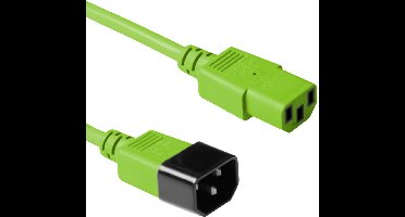 ACT Netsnoer C13 - C14 groen 1,2 m AK5113