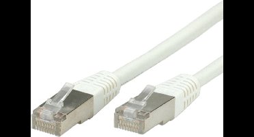 VALUE Patchkabel Cat.6 (Class E) S/FTP (PiMF), wit, 0,5 m