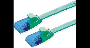 VALUE UTP patchkabel, Cat.6A (Class EA), extra plat, groen, 0,5 m