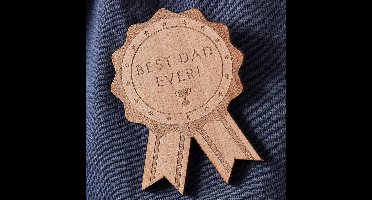 Ginger Ray - Houten badge Best DAD ever