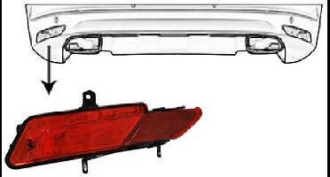 Volvo XC60, 2013 - 2017 - mistachterlicht, links