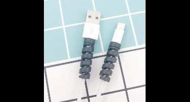 Hiden - Kabel Organiser - Kabelbinders - Kabel Management - Kabel houder - Telefoon/Laptop opladers - Zwart - 4 stuks