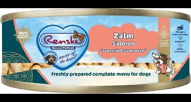 24x Renske Blik Vers Gestoomd Complete Menu Zalm Graanvrij 95 gr