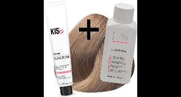 KIS haarverfset - 9MN Zeer licht mat blond  - haarverf & waterstofperoxide