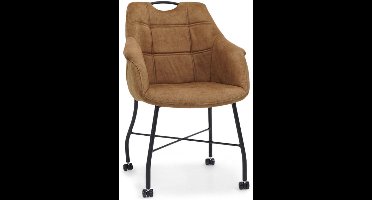 MX Sofa - Stoel Promise met wielen, metalen onderstel