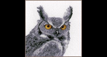 Vervaco - Telpakket kit - Grijze uil - PN-0149952 - Borduren - Borduurpakket - Borduurpakket volwassenen