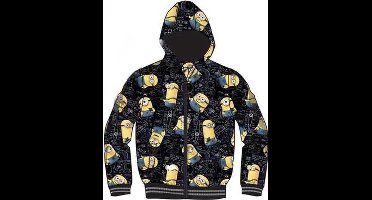 Minions Winterjas - Fleece gevoerd - zwart - maat 98/104 (3/4 jaar)