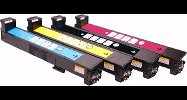 Set 4x ABC huismerk toner geschikt voor HP Color LaserJet CP6015 CP6015DE CP6015DN CP6015DNE CP6015N CP6015XH CP 6015 CP 6015DE CP 6015DN CP 6015DNE CP 6015N 6015XH 823A CB380A 824A CB381A CB382A CB383A