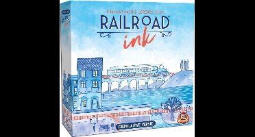 White Goblin Games Railroad Ink - Diepblauwe versie spel voor 8+ jaar