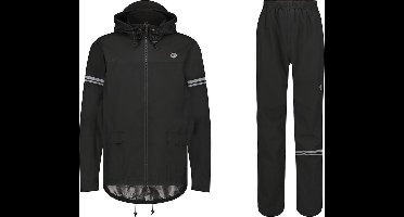 AGU Original Regenpak Essential - Zwart - L - Dames & Heren - Waterdicht & Ademend