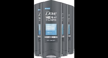 Dove Men+Care Clean Comfort Showergel - 4 x 250ml - Voordeelverpakking