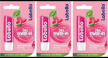 Labello Watermelon Shine - Lippenbalsem - 3 stuks - Voordeelverpakking