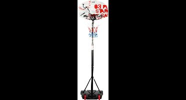 Avento Basketbalstandaard Verplaatsbaar - Champion Shoot - Verstelbaar van 140-213 cm