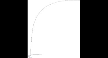 LED Vloerlamp - Torna Shio - 18W - Warm Wit 3000K - 1-lichts - Dimbaar - Rond - Mat Wit - Aluminium