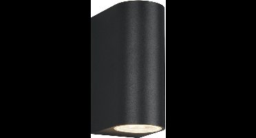 LED Tuinverlichting - Buitenlamp - Torna Royina Up and Down - GU10 Fitting - Spatwaterdicht IP44 - Rond - Mat Antraciet - Aluminium