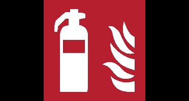 Pictogram bordje Brandblusser | 150 * 150 mm | verpakt per 1 stuk