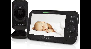LUVION® Icon Deluxe Black - Babyfoon met Camera - Premium Baby Monitor