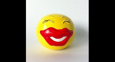 "Smiley Kiss Spaarpot - Keramisch - Kus Emotie Spaarpot voor Kinderen en Volwassenen - Leuk en Veilig - 14cm"