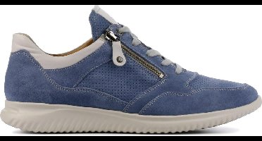 Hartjes Sneakers Dames - Lage sneakers / Damesschoenen - Suède - 112062     -  Jeans blauw - Maat 41