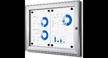 Indoor Vergrendelbaar Notitiebord SCS 2x A4 - Syna SCS2XA4