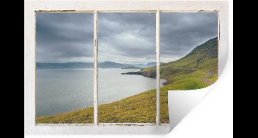 Muurstickers - Sticker Folie - Doorkijk - Pad - Landschap - 30x20 cm - Plakfolie - Muurstickers Kinderkamer - Zelfklevend Behang - Zelfklevend behangpapier - Stickerfolie