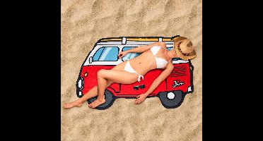 Balvi Strandlaken Busje 150 X 110 Cm Polyester Rood