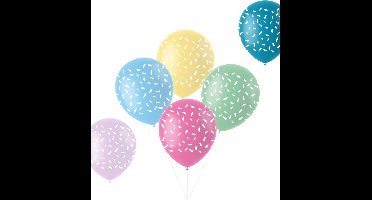 Folat - Ballonnen Pastel Sprinkles Meerkleurig 33 cm - 6 stuks