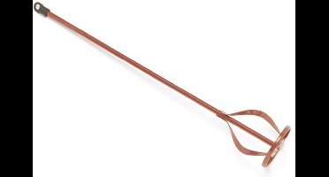 Toolland Universele verfmixer, 80 x 400 mm, geplastificeerd staal, voor boormachine, voor verf en lakken